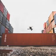 person jumping over storgae unit - Supply Chain Planning - Plex DemandCaster